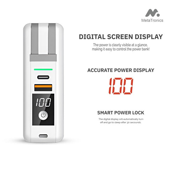 MetaTronics 5in1 Omni Charge digital screen display