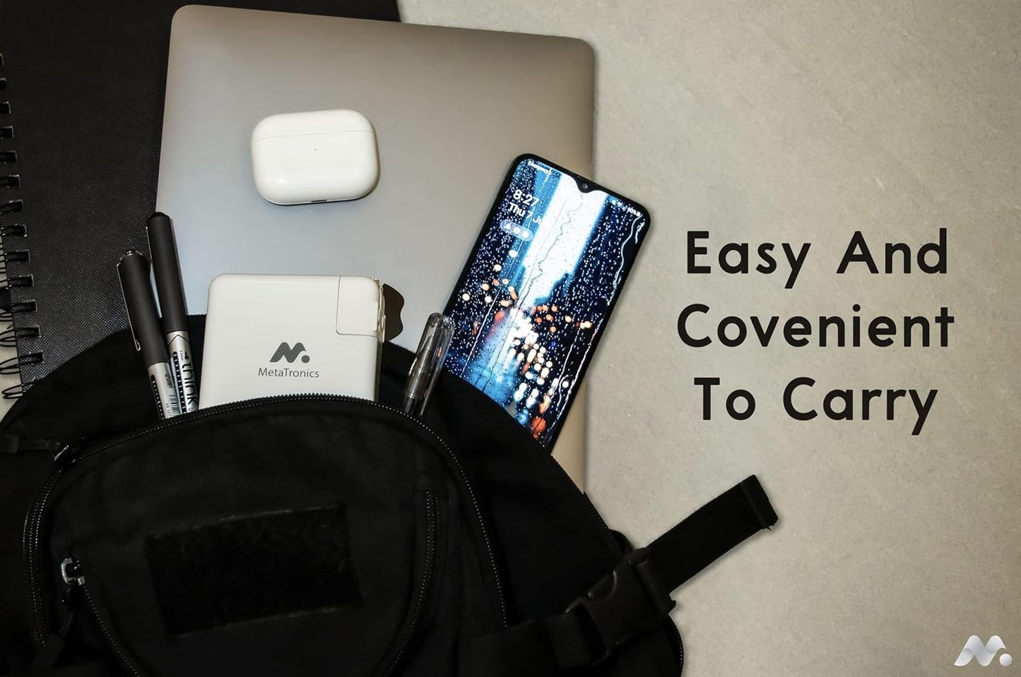 MetaTronics Omni 4in1 Travel Charger easy to carry