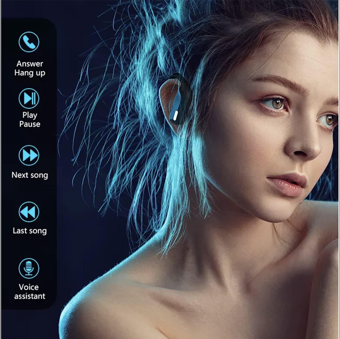 MetaTronics Wireless Bluetooth Earbuds feature
