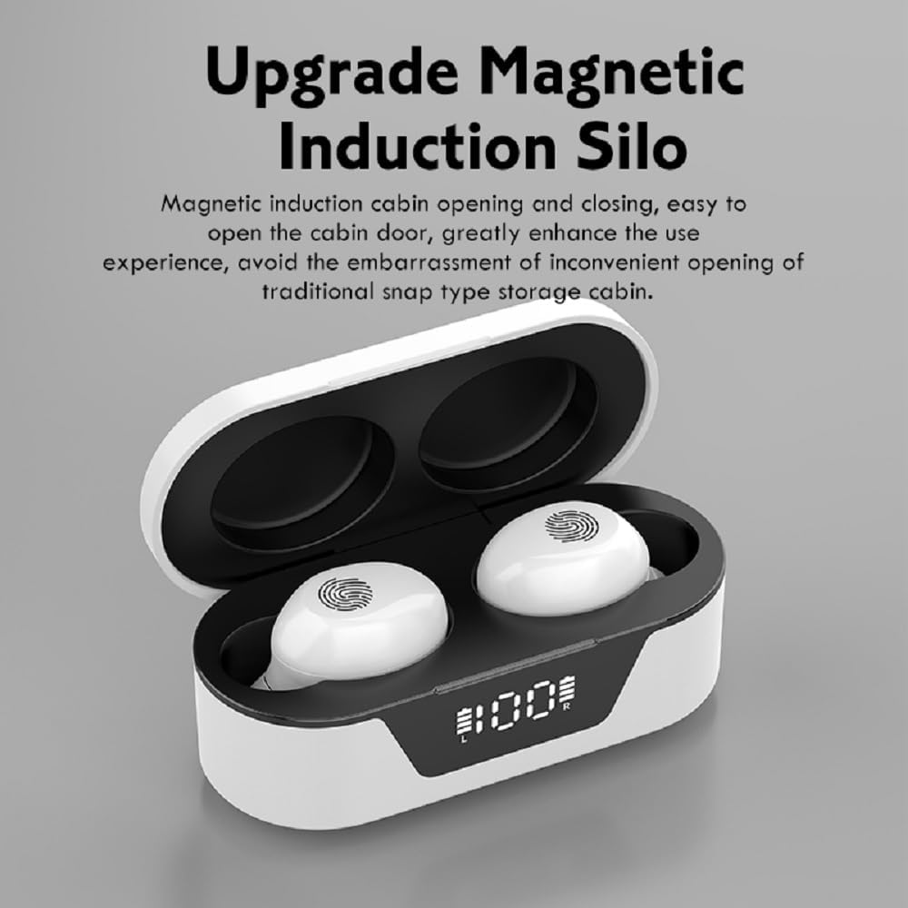 MetaTronics white Wireless Premium Bluetooth Earbuds Feature