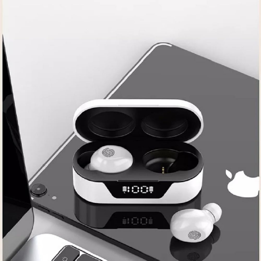 white Wireless Premium Bluetooth Earbuds