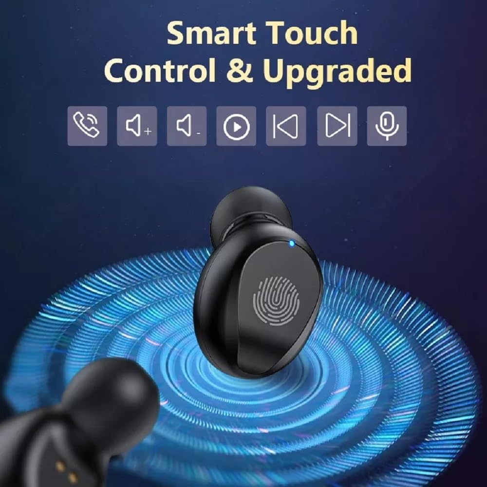 MetaTronics Wireless Premium Bluetooth Earbuds with smart touch control