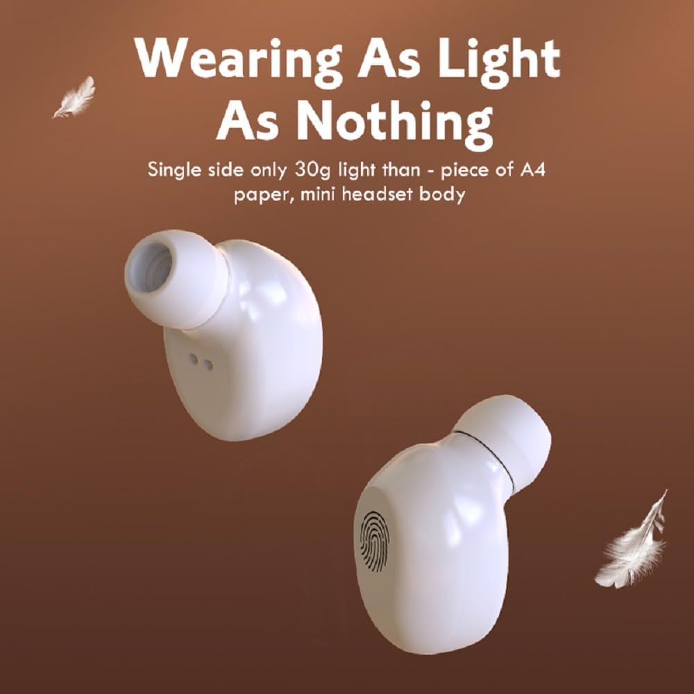 MetaTronics white Wireless Premium Bluetooth Earbuds Feature