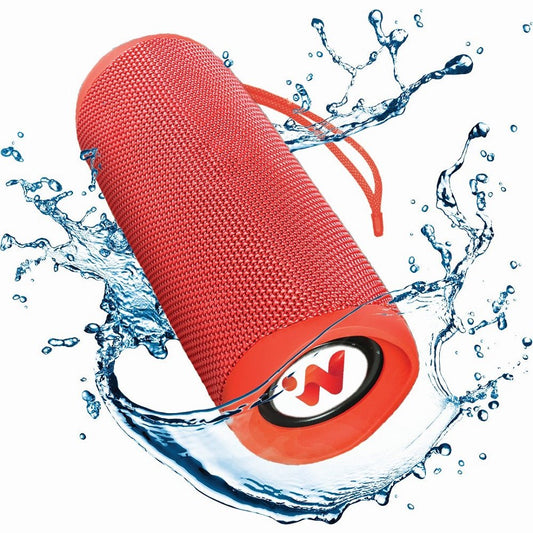 MetaTronics Red Waterproof Bluetooth Speaker