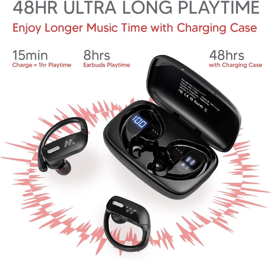 MetaTronics Wireless Bluetooth Earbuds with 48 hours playtime 