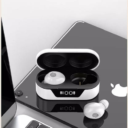 white Wireless Premium Bluetooth Earbuds 